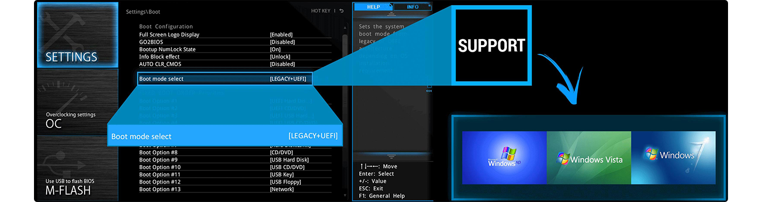 bios support